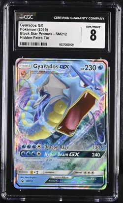 Gyarados GX SM212 Pokemon Black Star Promo Sun and Moon 2019 CGC 8 Nm - Mint - Image 1