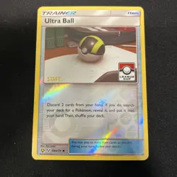 Pokemon TCG Ultra Ball STAFF League Cup Promo 68a/73 🔥 x1 - Image 1