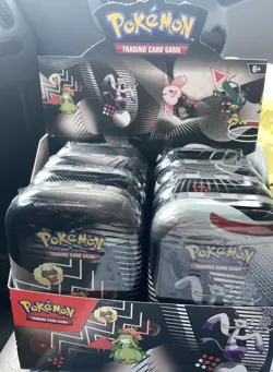 Pokemon TCG Black Bolt And White Flare Unova Mini Tin Set of 8 with Display Box! - Image 1