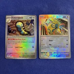 Dudunsparce 080/131 & Dunsparce 079 Pokemon Prismatic Evolutions Master Ball -NM - Image 1