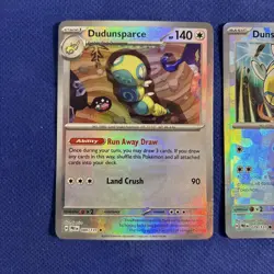 Dudunsparce 080/131 & Dunsparce 079 Pokemon Prismatic Evolutions Master Ball -NM - Image 2