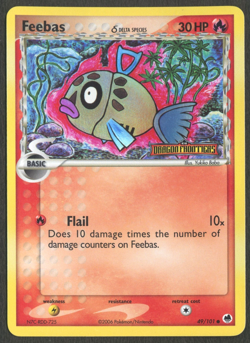 Pokemon TCG: 49/101 Feebas ex Dragon Frontiers Stamped Holo - Image 1