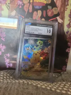 2025 Pokemon Pikachu PROMO 004/SV-P Chinese Scarlet & Violet CGC GEM MINT 10 - Image 2