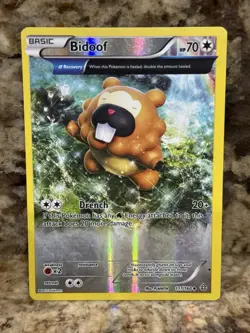 Pokemon TCG Bidoof Full Art - Primal Clash 117/160 - Image 1