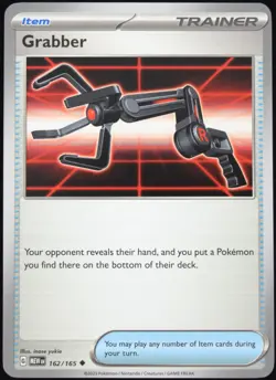 Pokemon TCG Grabber 162/165 2023 Scarlet & Violet 151 Single or Playset - NM/LP - Image 1