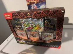 Pokemon TCG: Skeledirge ex Premium Collection Box Paldean Fates - Sealed 8 Packs - Image 1