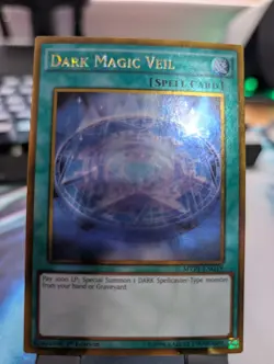 YuGiOh! Dark Magic Veil MVP1-ENG19 Gold Rare 1st Ed - Image 1