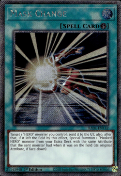Mask Change - Platinum Secret Rare 1st Edition RA04-EN142 - NM - YuGiOh - Image 1