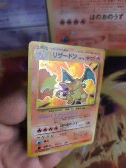 Pokemon Karte Card Charizard Glurak Base Expansion Holo Wotc japanese Good- - Image 2