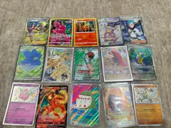 Pokemon TCG 15 Card Mixed Set Lot- Alt Arts, Shiny, Charizard, Full Art - Image 2