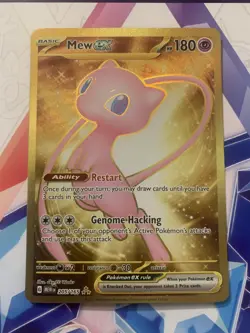 Pokemon TCG Mew EX Metal Gold NM 205/165 Scarlet & Violet 151 Promo Card - Image 1