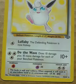 Wigglytuff 32/64 Rare Non-Holo Jungle Set Pokemon Card LP - Image 3