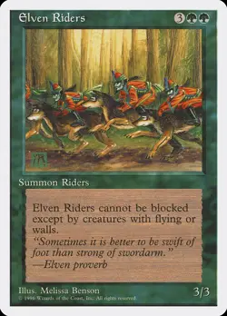 Elven Riders Introductory 4th Edition PLD Green Uncommon MAGIC CARD ABUGames - Image 1