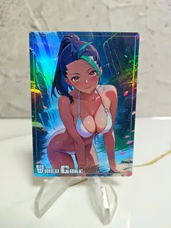 Nemona Trading Card Waifu Goddess Story Anime Girl holo Karte Manga Full Art - Image 1