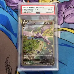 PSA 10 Aerodacty V 106/100 SR Alt Art Lost Abyss Pokemon Card Japanese Gem Mint - Image 1