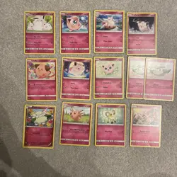 Pokemon TCG 2015-2019 Fairy Type Pokemon Card Bundle X13 NM X1 Duplicate - Image 1
