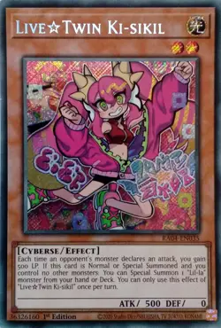 RA04-EN035 LIVE TWIN KI-SIKIL SECRET RARE 1ST EDITION YuGiOh CARD - Image 1