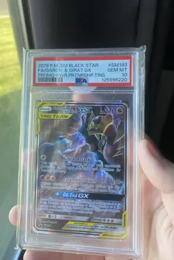 Garchomp & Giratina GX SM193 Tag Team Promo Card PSA 10 GM 2019 - Image 1