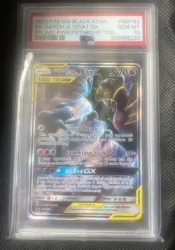 Garchomp & Giratina GX SM193 Tag Team Promo Card PSA 10 GM 2019 - Image 2