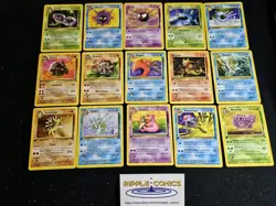 Pokemon Fossil 1st Edition Set Of 15 Uncommon Cards 31-45/62 NM/Uncirculated - Image 1