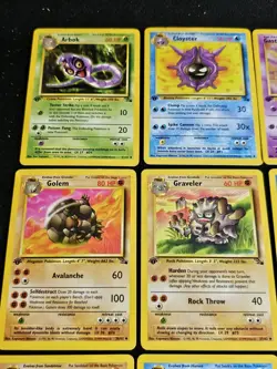 Pokemon Fossil 1st Edition Set Of 15 Uncommon Cards 31-45/62 NM/Uncirculated - Image 2
