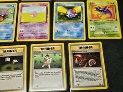 Pokemon Fossil 1st Edition Commons & Trainers 46-62/62 Set Of 17 Cards - Image 4