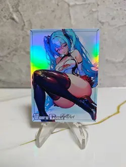 hatsune Trading Card Waifu Goddess Story Anime Girl holo Karte Manga Full Art - Image 1