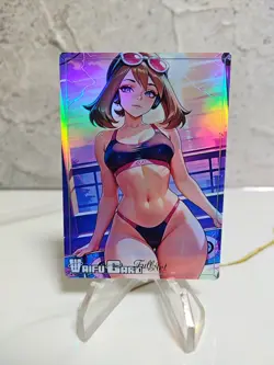 May Trading Card Waifu Goddess Story Anime Girl holo Karte Manga Full Art - Image 1