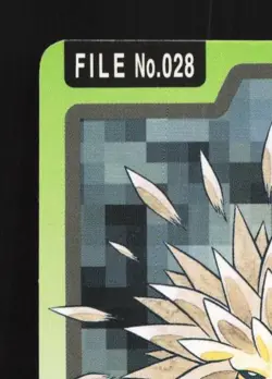 Sandslash No.028 MP Bandai Carddass File Japanese Pokemon Card TCG - Image 4