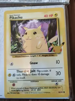 Pokemon Card 25th Anniversary First Partner Collector Binder Inc Jumbo Pikachu - Image 4