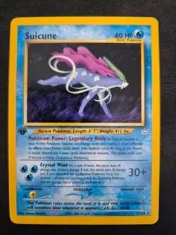 Suicune 27/65 1. Edition Neo Revelation English Near Mint Pokemon Karte Card - Image 1