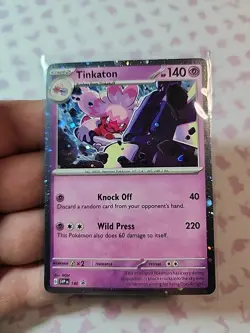 Tinkaton - 140 Cosmo Holo Scarlet & Violet Promo Cards Stellar Crown Black Star - Image 2