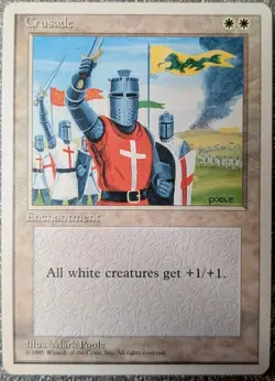 MTG Crusade Revised ~ NM ~ Super Nice Card! - Image 1