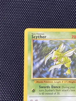 Scyther 26/64 Jungle Non-Holo Rare Pokemon Card - LP+ - Image 2