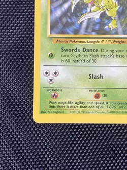 Scyther 26/64 Jungle Non-Holo Rare Pokemon Card - LP+ - Image 5