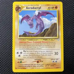 Aerodactyl 15/64 Neo Revelation Card Pokemon TCG Unlimited Rare English 2001 - Image 1
