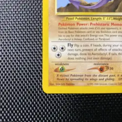Aerodactyl 15/64 Neo Revelation Card Pokemon TCG Unlimited Rare English 2001 - Image 5