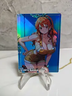 Nami Trading Card Waifu Goddess Story Anime Girl holo Karte Manga Full Art - Image 1