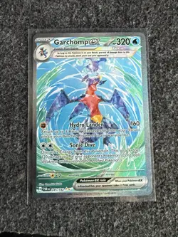 Pokemon Garchomp EX Card TCG Sv04: Paradox Rift Holo 245/182 - Image 1