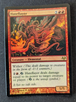 Magic Mtg FOIL Eventide Hateflayer near mint - Image 1