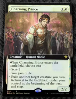 MTG Throne of Eldraine Charming Prince Extended Art FOIL NM/M Pack Fresh - Image 1