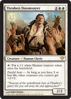 4x Thraben Doomsayer Light Play, English Dark Ascension MTG Magic - Image 1