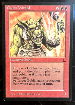Goblin Wizard - The Dark - MTG Magic The Gathering LP/NM - Image 3