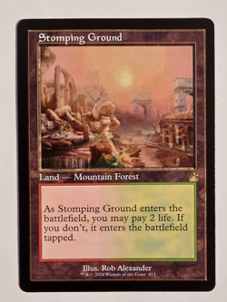 Stomping Ground (Retro Frame) 413 Regular Ravnica Remastered Magic the Gathering - Image 1