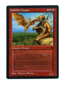 LIMITED EDITION Media Promo Vintage Magic the Gathering Nalathni Dragon NM - Image 1