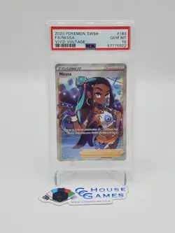 Nessa 183/185 PSA 10 FULL ART HOLO POKEMON Vivid Voltage #V5 *CCGHouse* - Image 1