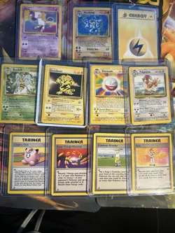 Near Complete BASE Set Rare Uncommons Holo 1st Ed 1999 Pokemon Unlimited WOTC - Image 1