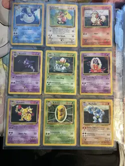 Near Complete BASE Set Rare Uncommons Holo 1st Ed 1999 Pokemon Unlimited WOTC - Image 5
