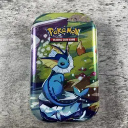 Prismatic Evolutions Mini Tin - Vaporeon Art - Sealed Brand NEW - Pokemon TCG - Image 1