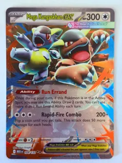 Pokemon TCG Mega Kangaskhan ex 104/132 Me01: Mega Evolution Holo Double Rare - Image 1